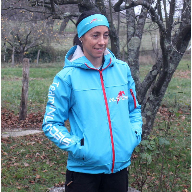 Team hooded softshell jacket